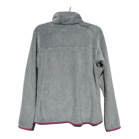 Patagonia Pink Gray Retool fleece snap pullover jacket medium women’s  m - Picture 3 of 4